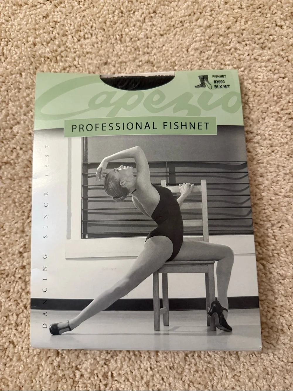 Capezio Professional Black Fishnet Tights Pack